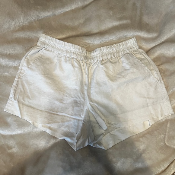 JCrew Linen Blend White Short - Picture 1 of 3